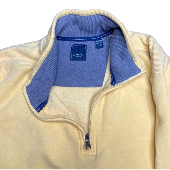 2XL Arrow Vintage Classic Yellow Crewneck Casual Relaxed Fit and Comfortable - Picture 8 of 11